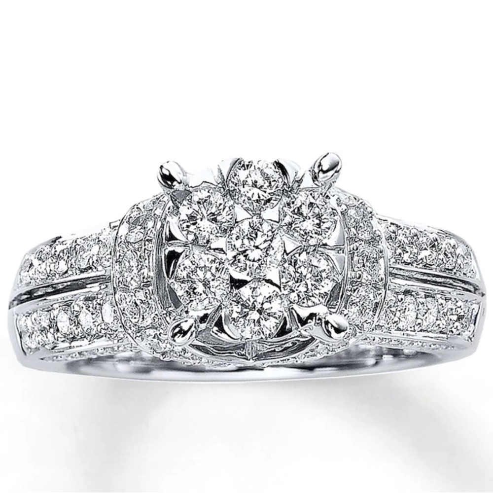 White Gold Diamond Engagement Ring